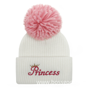Children Pure Color Boys Girls Knitted Winter Hat